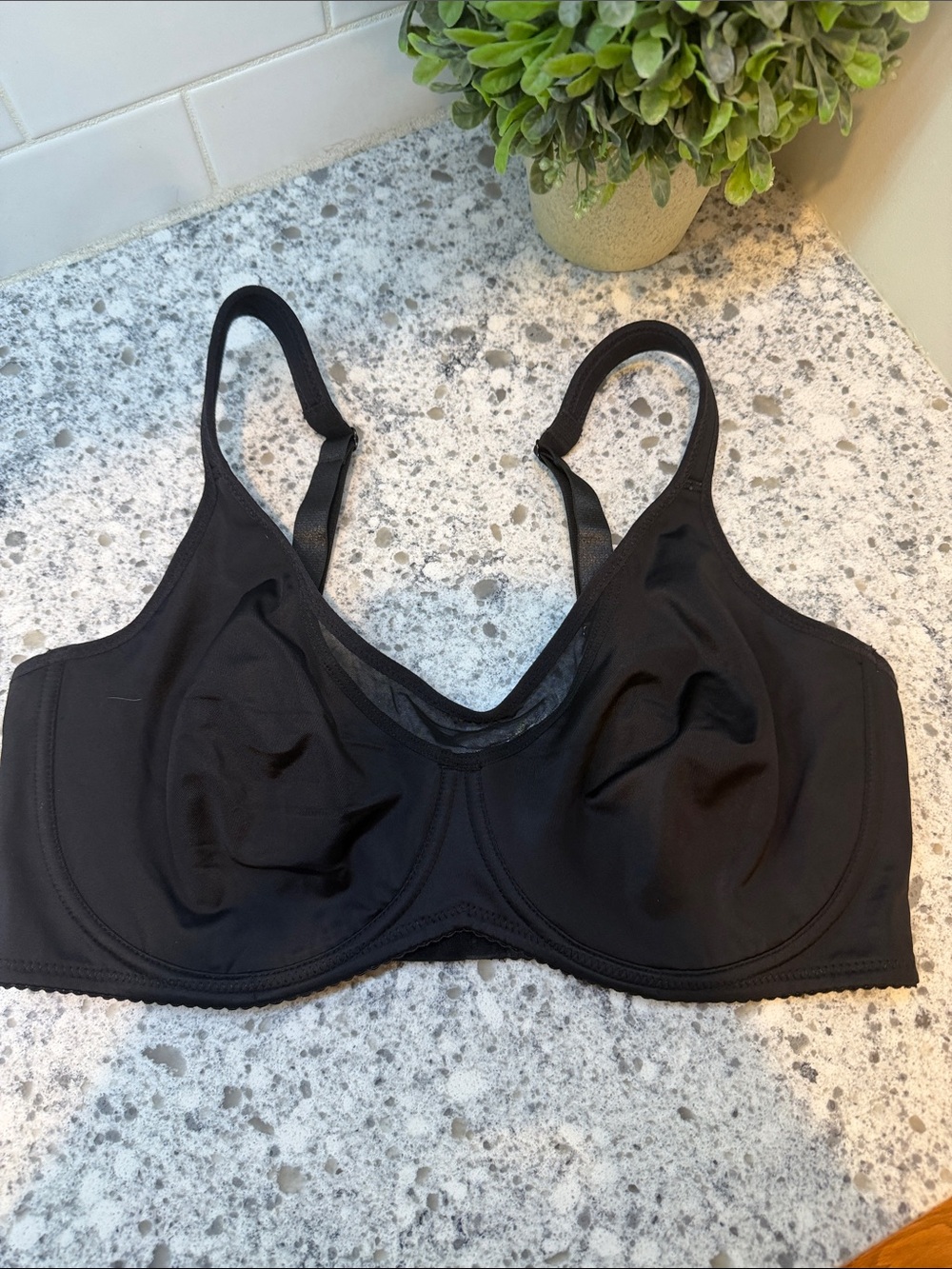 SheCurve Black underwire  Comfort Full-Coverage Bra size 38E